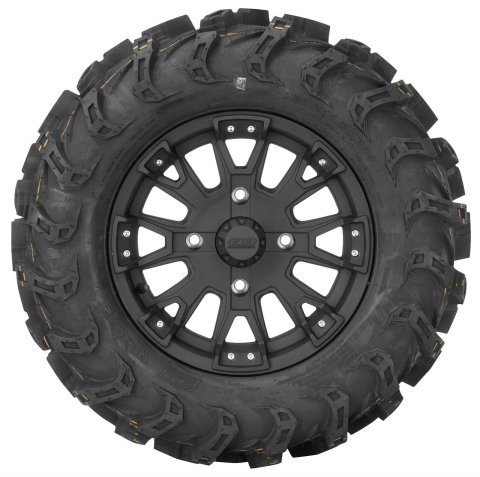 Quadboss QBT672 Mud Tires 27x11-14 Tire, Mud, 27x11-14, Radial, Blackwall, Rear, Each
