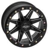 Quadboss Boss Lock Matte Black Machined Wheels 14x7 BOSS BEAD 14X7 4/137 5+2 thumbnail 1