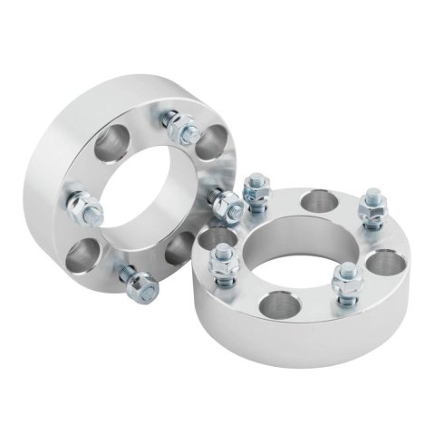 Quadboss 1 inch Wheel Spacers 563886 Spacers, in. Thick, 4 x 110mm Bolt Pattern, Aluminum, Universal, Pair