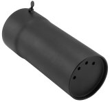 Quadboss Slip-On Steel 4.13 Inch Muffler 157168 Muffler, Hunting End Cap, Steel, Black, 4.125 in. Inlet, 7.125 in. Length, Each thumbnail 1