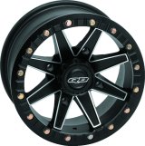 Quadboss Boss Lock Matte Black Machined Wheels 14x7 BOSS BEAD 14X7 4/110 5+2 thumbnail 3