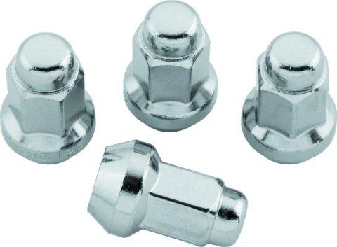 Quadboss Lug Nuts 608926 Nuts, 10mm x 1.25 RH, Steel, Chrome, Set of 4 thumbnail 2