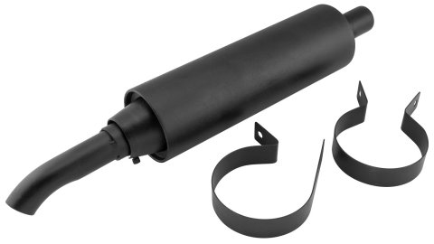 Quadboss Slip-On Steel Inch Muffler 157108 Muffler, Slip-on, Steel, 350-600cc ATV, Universal, Each