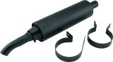Quadboss Slip-On Steel Inch Muffler 157108 Muffler, Slip-on, Steel, 350-600cc ATV, Universal, Each thumbnail 3
