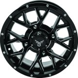 Quadboss Wheels 608581 QuadBoss Barbwire 15X7 - 5+2 - 4/137 - Milled thumbnail 2