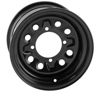 Quadboss Steely Gloss Black Wheels 12x7 Rims, Qb Whl 12X7 4+3 4/137 thumbnail 1