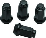 Quadboss Lug Nuts 608930 Nuts, 10mm x 1.25 RH, Steel, Black, Set of 4 thumbnail 2