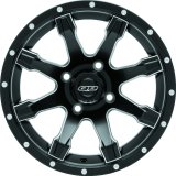 Quadboss Grinder Matte Black Machined Wheels 608506 GRINDER 14X7 4/110 5+2 thumbnail 2