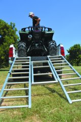 Quadboss ATV Tri-Fold Ramps 560053 Ramp, Tri-Fold, Loading Ramp Type, 1,500 lbs. Capacity, Fold Up, Aluminum, 50.75 in. Width, 71.00 in. Length thumbnail 4