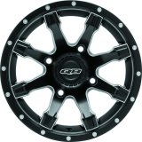 Quadboss Grinder Matte Black Machined Wheels 14x7 GRINDER 14X7 4/137 5+2 thumbnail 3