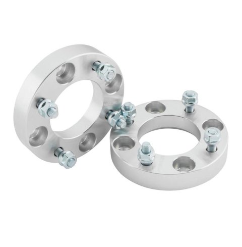 Quadboss 1 inch Wheel Spacers 563882 Spacers, in. Thick, 4 x 110mm Bolt Pattern, Aluminum, Universal, Pair