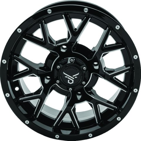 Quadboss Wheels 608576 QuadBoss Barbwire 14X7 - 4+3 - 4/156 - Milled