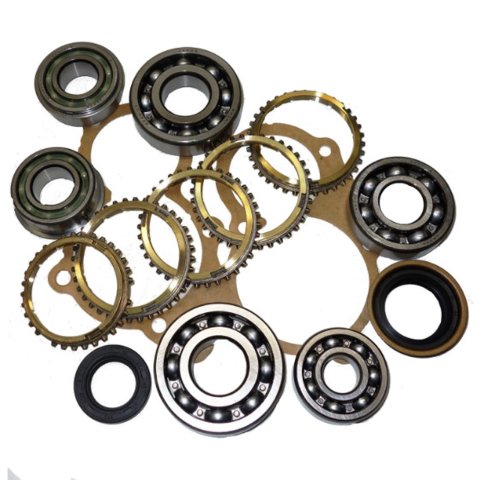 USA Standard Gear Manual Transmission Bearing Kits for 1986-1987 B2000, 1987-1989 B2200, 1981-1985 RX-7 - ZMBK132LWS and Seal Overhaul Kit, and Seal Overhaul Kit