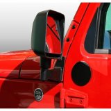 Rugged Ridge Mirror Relocation Brackets 11025.04 Brackets, Steel, Black, Jeep, Pair thumbnail 1