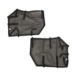 Rugged Ridge Fortis Tube Door Covers 13579.53 Skins, Covers, Front, Black, Nylon Mesh, Jeep, Pair thumbnail 1