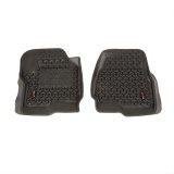 Rugged Ridge All-Terrain Floor Liners 82902.4 Mats, Automotive: Black All Terrain, thermoplastic, front, pair, Ford: 2017-up F-250 thumbnail 2