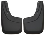 Husky Custom-Molded Mud Guards for 2007-2014 SUBURBAN 1500 - 57821 Flaps, Custom Molded, Plastic, Black, Rear, Chevy, Pair thumbnail 1