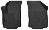 Husky X-act Contour Floor Liners for 2021-2024 MUSTANG MACH-E - 52241 Mats, X-ACT, Front Seat, Rubberized, Thermoplastic, Black, Ford, Pair thumbnail 2