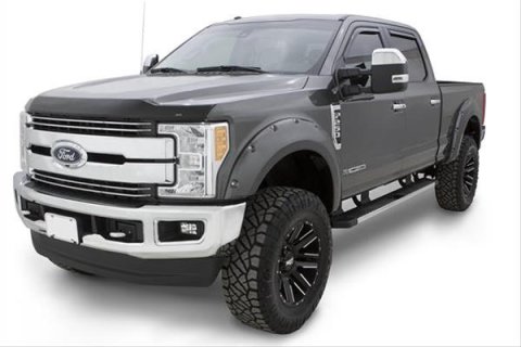 Husky OE-Style Fender Flares for 2017-2022 F-250 SUPER DUTY, F-350 DUTY - 2802944 Flares, OE-Style, Front and Rear, Black, Dura-Flex Thermoplastic, Ford, Set of 4