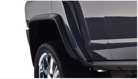 Husky OE-Style Fender Flares for 2006-2010 H3 - 28015900 Flares, OE Style, Front, Rear, Black, Dura-Flex Thermoplastic, Hummer, Set of 4 thumbnail 1