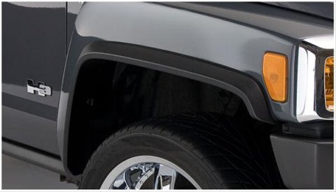 Husky OE-Style Fender Flares for 2006-2010 H3 - 28015900 Flares, OE Style, Front, Rear, Black, Dura-Flex Thermoplastic, Hummer, Set of 4 thumbnail 5