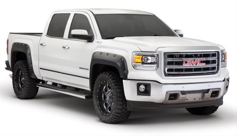 Husky Pocket-Style Fender Flares for 2014-2015 SIERRA 1500 - 2804960 Flares, Pocket Style, Front/Rear, Black, Dura-Flex Thermoplastic, GMC, Set of 4
