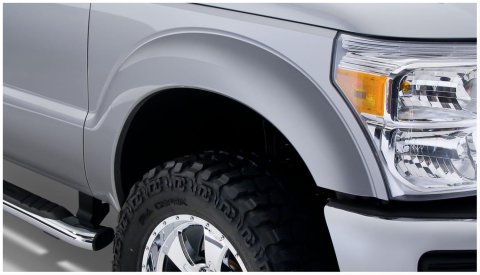 Husky Extend-A-Fender Flares for 2011-2016 F-250 SUPER DUTY, F-350 DUTY - 2802932 Fender Flares, Extend-A-Fender, Front, Rear, Black, Dura-Flex Thermoplastic, Ford, Set of 4