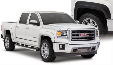 Husky Extend-A-Fender Flares for 2014-2015 SIERRA 1500 - 2804961 Fender Flares, Extend-A-Fender, Front/Rear, Black, Dura-Flex Thermoplastic, GMC, Set of 4