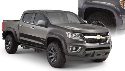 Husky Pocket-Style Fender Flares for 2015-2021 COLORADO - 2804970 Flares, Pocket Style, Front/Rear, Black, Dura-Flex Thermoplastic, Chevrolet, Set of 4 thumbnail 2