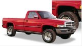 Husky Extend-A-Fender Flares for 1994-2002 RAM 3500, 2500, 1994-2001 1500 - 2805902 Fender Flares, Extend-A-Fender, Front and Rear, Black, Dura-Flex Thermoplastic, Dodge, Set of 4 thumbnail 2