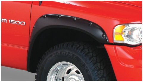 Husky Pocket-Style Fender Flares for 2006-2009 RAM 3500, 2500, 2006-2008 1500 - 2805911 Flares, Pocket Style, Front, Rear, Black, Dura-Flex Thermoplastic, Dodge, Set of 4 thumbnail 6