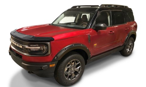 Husky Bugflectors II for 2021-2025 BRONCO SPORT - 2815633 Bug Guard, Bugflector II, Smoke, Acrylic, Ford Bronco Sport, Each