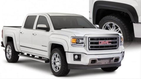Husky Extend-A-Fender Flares for 2016-2018 SIERRA 1500 - 2804975 Fender Flares, Extend-A-Fender, Front and Rear, Black, Dura-Flex Thermoplastic, GMC, Set of 4 thumbnail 1
