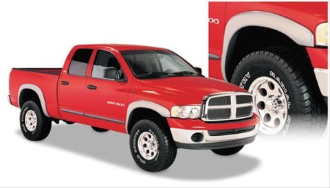 Husky OE-Style Fender Flares for 2003-2005 RAM 3500, 2500, 2002-2005 1500 - 2805905 Flares, OE Style, Front, Rear, Black, Dura-Flex Thermoplastic, Dodge, Set of 4