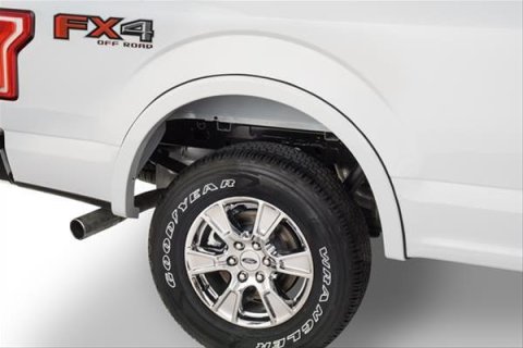 Husky OE-Style Fender Flares for 2015-2017 F-150 - 2802937 Flares, OE Style, Front and Rear, Black, Dura-Flex Thermoplastic, Ford, Set of 4
