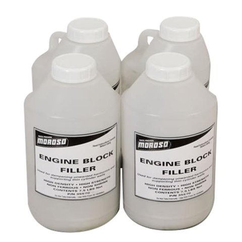 Moroso Engine Block Filler 35570 Filler, Four 1 Gallon Containers, Kit