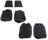 Scott Drake Standard Seat Upholstery 66-S-BUCK-BK Upholstery, Style, Black, Ford, Front, Pair thumbnail 2