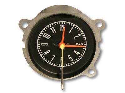 Scott Drake Reproduction Factory Gauges C7AZ-15000-A Gauge, Restoration, Clock, Black Face, Ford, Each