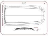 Scott Drake Hood Scoops for 1965-1966 MUSTANG - S1MS-16025-M Scoop, Bond-on, Steel, 29.25 in. Length x 15.50 in. Wide, Black Primer, Ford, Each thumbnail 2