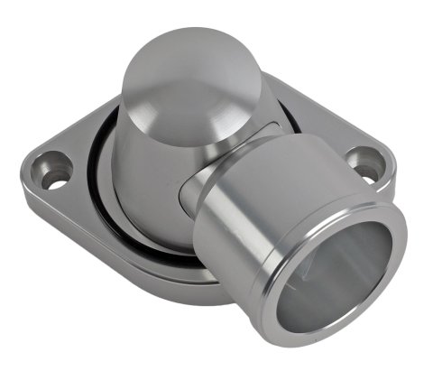 Scott Drake Water Necks B-F434 Neck, Swivel, Billet Aluminum, Polished, Ford, FE, Each