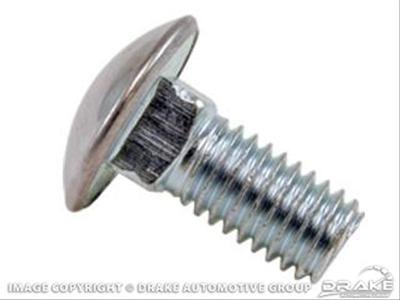 Scott Drake Bumper Fasteners C5ZZ-17758-A Bolt, Concours Correct, Stainless Steel, Cadmium Plated, Ford, Each
