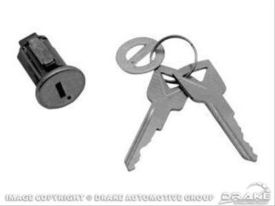 Scott Drake Ignition Lock Cylinders C5OZ-11582-A Cylinder, Two Cut Keys, Ford, Set
