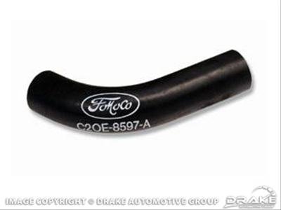 Scott Drake Bypass Hoses C2DZ-8597-A 64-66 Hose with FoMoCo Oval Logo
