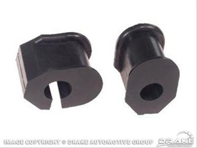 Scott Drake Sway Bar Bushings C6OZ-5493-I Bushings, Front, Rubber, Black, 0.938 in. Front Diameter, Ford, Pair