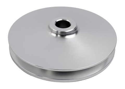 Scott Drake Power Steering Pulleys B-F812 Pulley, V-Belt, Billet Aluminum, Natural, 5 in. Diameter, Ford, Each
