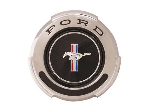 Scott Drake Fuel Tank Caps C5ZZ-9030-C Cap, Die-cast, Black, Chrome, Ford, T5, Each