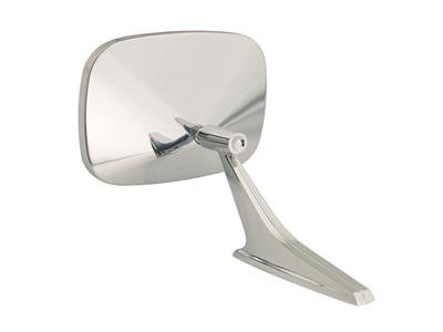 Scott Drake Replacement Outside Mirrors 684502 Mirror, Replacement, Passenger Side, Rectangular, Manual, Chrome Housing, Chevy, Each