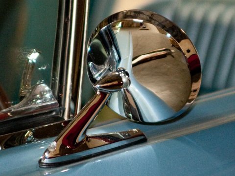 Scott Drake Replacement Outside Mirrors C3RZ-17696-R Mirror, Chrome, Round, Manual, Ford, Each