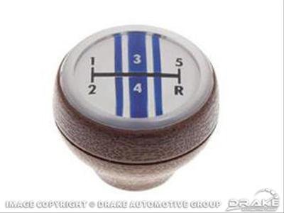 Scott Drake Original Manual Shift Knobs C8OZ-7213-T5 Transmission Knob, Manual, 5-speed, Round, Plastic, Black, Ford, Each