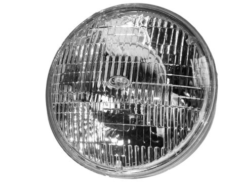 Scott Drake Halogen Sealed Beam Headlamps C0DZ-13007-A Headlamp, Beam, Halogen, Round, FOMOCO Script, Ford, Each thumbnail 2